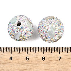 Handmade Polymer Clay Rhinestone Beads&nbsp;CLAY-H009-03B
