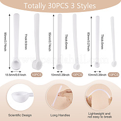 30Pcs 3 Styles Plastic Spoons&nbsp;AJEW-TA0001-89