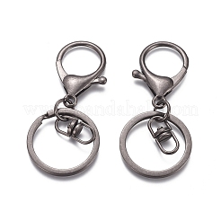 Iron Alloy Lobster Claw Clasp Keychain&nbsp;KEYC-D016-B