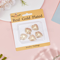 6Pcs Brass Locket Pendants&nbsp;KK-BBC0015-53