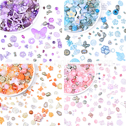 100G 10 Styles Transparent Acrylic Beads&nbsp;OACR-YW0002-65A