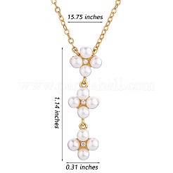 Shell Pearl Beads Flower Pendant Necklace for Women&nbsp;JN1061A