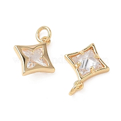 SHEGRACE Brass Clear Cubic Zirconia Pendants&nbsp;XGRQ3K980-522G