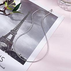 925 Sterling Silver Thin Dainty Link Chain Necklace for Women Men&nbsp;JN1096A-06