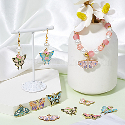 20Pcs 10 Styles Alloy Enamel Pendants&nbsp;FIND-SC0012-36
