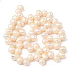 Natural Cultured Freshwater Pearl Beads Strands&nbsp;PEAR-I007-04E-02B