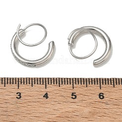 304 Stainless Steel Rhinestone Stud Earrings&nbsp;SA-CBACF51-10P