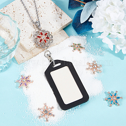 DIY Interchangeable Snowflake Office Lanyard ID Badge Holder Necklace Making Kit&nbsp;DIY-SC0021-98
