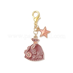 7Pcs Alloy Enamel Pendant Decorations&nbsp;HJEW-JM04309