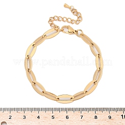 304 Stainless Steel Cable Chain Bracelets for Women&nbsp;BJEW-U038-01G