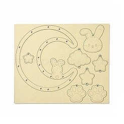 DIY Moon & Rabbit Wind Chime Making Kits&nbsp;DIY-A029-01