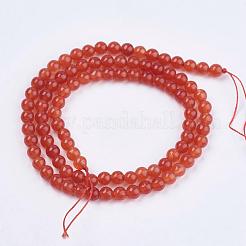 Natural Jade Bead Strands&nbsp;G-R165-4mm-M2