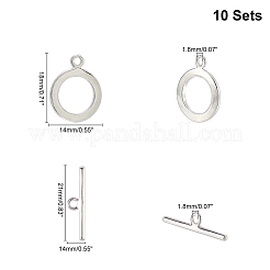 Brass Toggle Clasp&nbsp;KK-AR0001-61P-NF