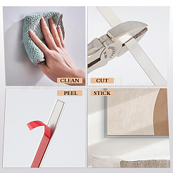 10M Stainless Steel Self-Adhesive Flexible Molding Trim&nbsp;DIY-WH0671-287C