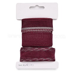 9 Yards 3 Styles Polyester Ribbon&nbsp;SRIB-A014-A07