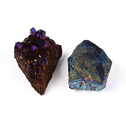8~12Pcs Electroplated Natural Amethyst Geode Cornucopia Mineral Specimen&nbsp;G-N360-03A