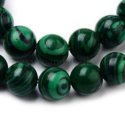 Synthetic Malachite Bead Strands&nbsp;X-G-Q462-57-8mm