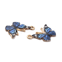 Light Gold Alloy Enamel Pendants&nbsp;ENAM-G210-02LG-07