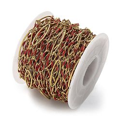 304 Stainless Steel Enamel Link Chains&nbsp;CHS-U003-01G-09