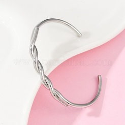 304 Stainless Steel Cuff Bangles for Women&nbsp;BJEW-F497-01P