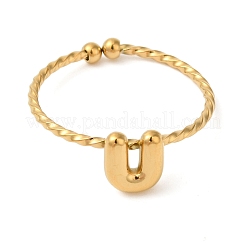 304 Stainless Steel Open Cuff Rings&nbsp;RJEW-K261-02G-U