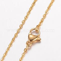 304 Stainless Steel Pendant Necklaces&nbsp;NJEW-D277-34