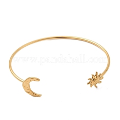304 Stainless Steel Cuff Bangles for Women&nbsp;BJEW-B151-01G
