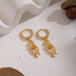 Octopus Stainless Steel Hoop Earrings&nbsp;GM3058