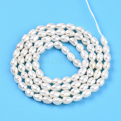 Natural Cultured Freshwater Pearl Beads Strands&nbsp;PEAR-N012-03Q-01