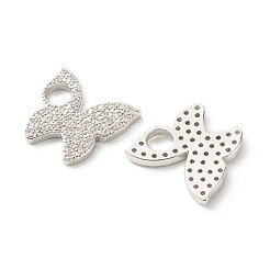 Eco-Friendly Brass Micro Pave Clear Cubic Zirconia Pendants&nbsp;KK-G405-03P-RS