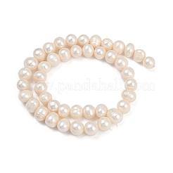 Natural Cultured Freshwater Pearl Beads Strands&nbsp;PEAR-I007-07Z-10C