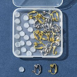 Iron Clip-on Earring Findings&nbsp;IFIN-FS0001-44