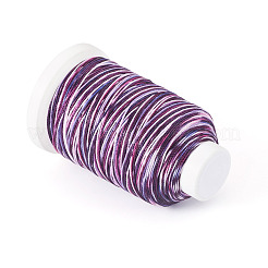1 Roll Gradient Color Segment Dyed Round Waxed Polyester Cord&nbsp;YC-TADJ0001-03C