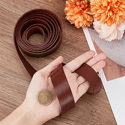 2M Flat Leather Cord&nbsp;LC-WH0007-07C-01