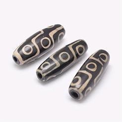 Tibetan Style 9-Eye dZi Beads &nbsp;TDZI-G009-F