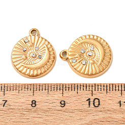 304 Stainless Steel with Crystal Rhinestone Pendants&nbsp;SA-CBABD1E-07G