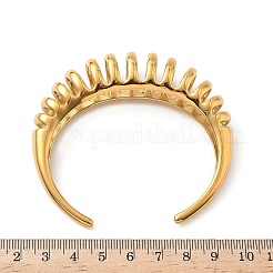 304 Stainless Steel Cuff Bangles for Women&nbsp;BJEW-G750-05G