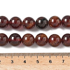 Natural Orange Garnet Beads Strands&nbsp;G-G271-B01-10mm