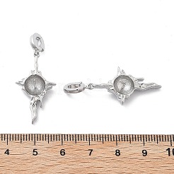 Star Brass Pendant Bails&nbsp;KK-L223-025P