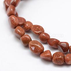 Synthetic Goldstone Beads Strands&nbsp;G-F521-28