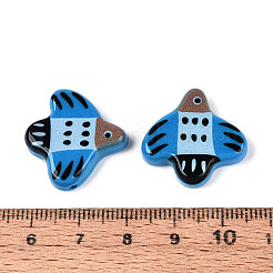 Printed Opaque Resin Beads&nbsp;RESI-N043-24C