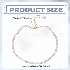 1Pc Glass Seed Beads Necklace for Women&nbsp;NJEW-LP0003-09