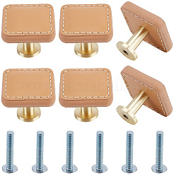 6Pcs Imitation Leather Jewelry Box Drawer Handles&nbsp;FIND-CL0001-69B