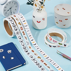 4Rolls 4 Styles Paper Self-adhesive Stickers&nbsp;DIY-OC0015-09