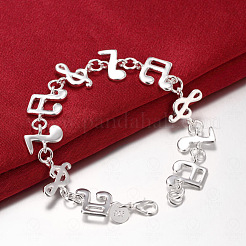Musical Note Brass Link Bracelets for Women&nbsp;FS-WG94BAE-01