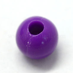 Opaque Acrylic Beads&nbsp;MACR-S802-6mm-QZ54