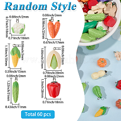 60Pcs Opaque Resin Pendants&nbsp;RESI-SC0006-41