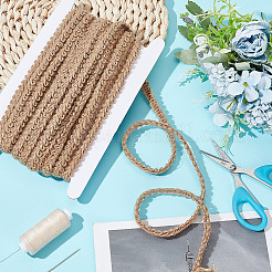 10M Braided Burlap Ribbon&nbsp;OCOR-GO0001-16E