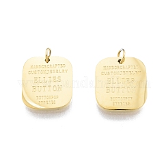 Ion Plating(IP) 304 Stainless Steel Charms&nbsp;STAS-T060-16G