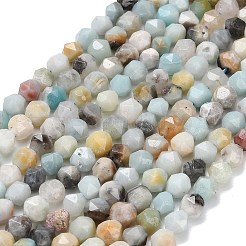 Natural Flower Amazonite Beads Strands&nbsp;G-F826-D01-01